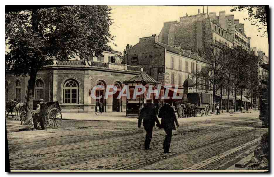 CPA Paris Moutrourge Gare de Ceinture 