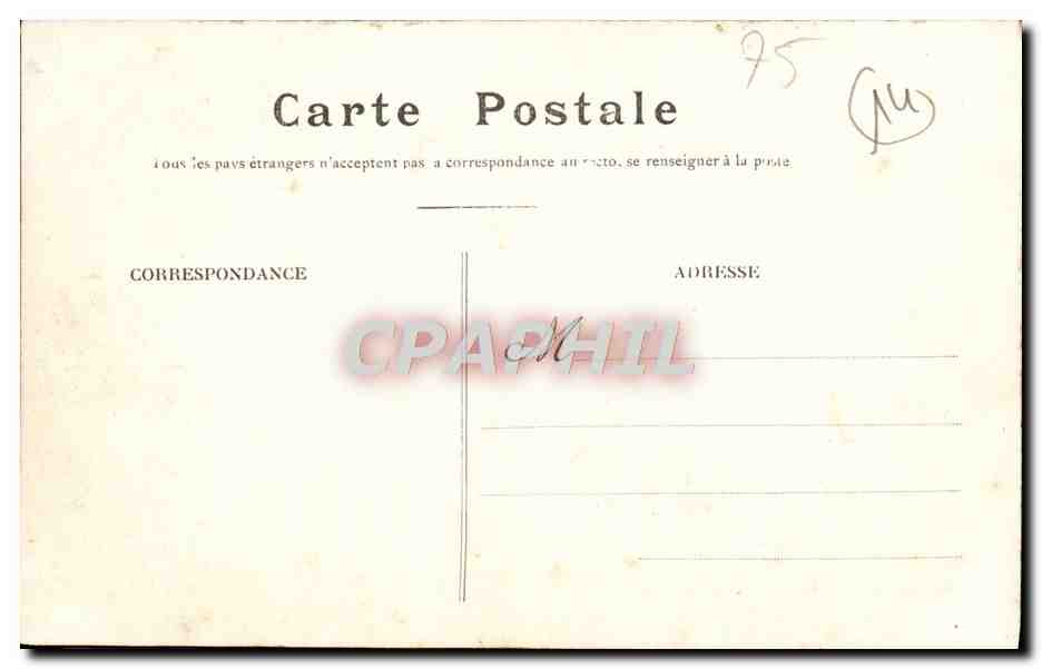 CPA Paris Moutrourge Gare de Ceinture  — Rückseite