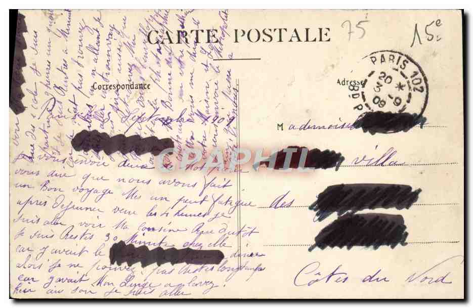 París — El Metropolitano — Boulevard Pasteur — E. Marmont, París — Reverso