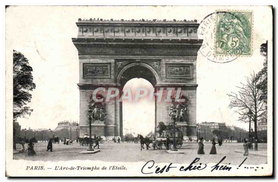 CPA Paris L'Arc De Triomphe De I'Etoile