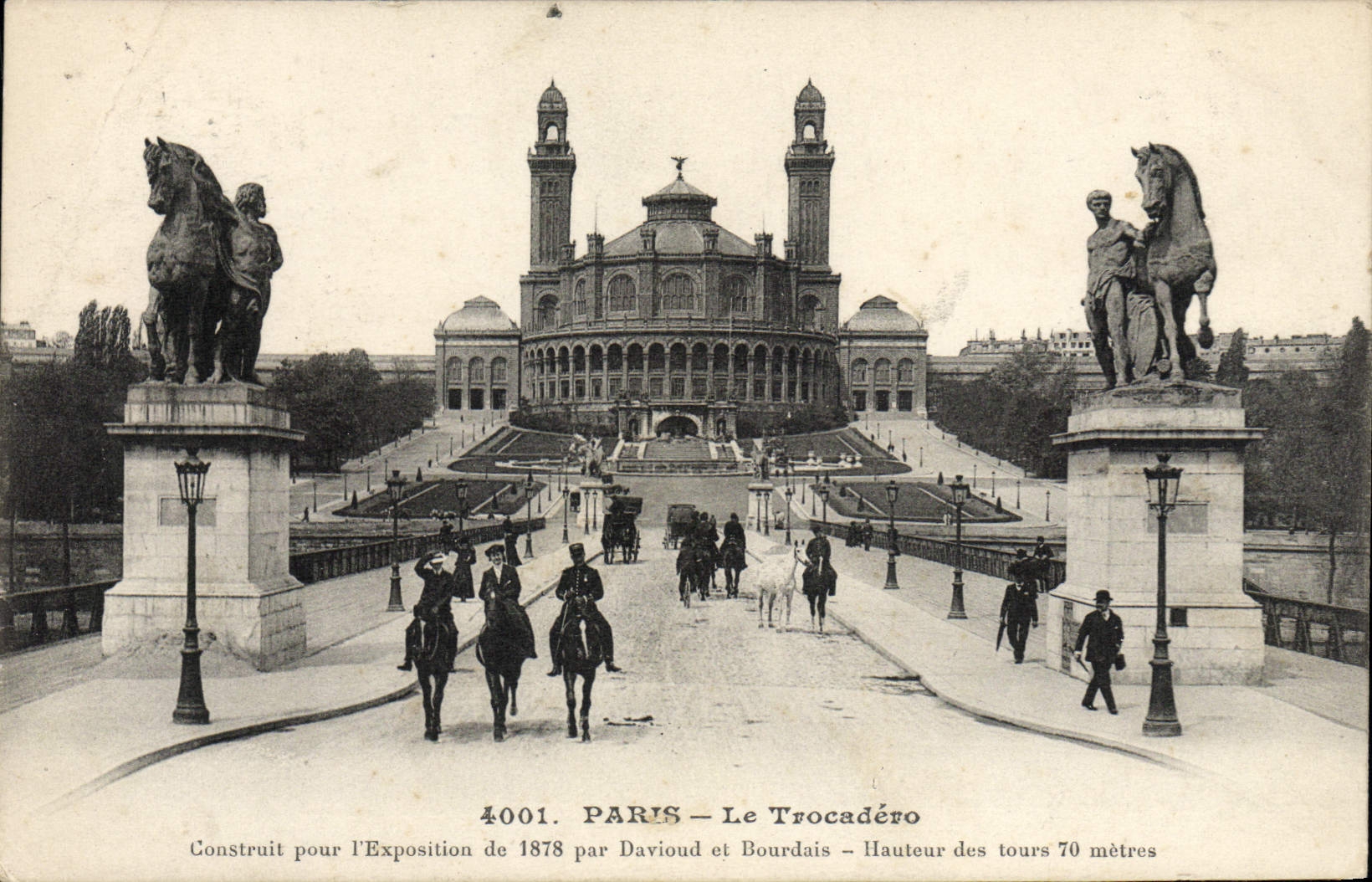CPA Paris Le Trocadero Cheval Hippisme