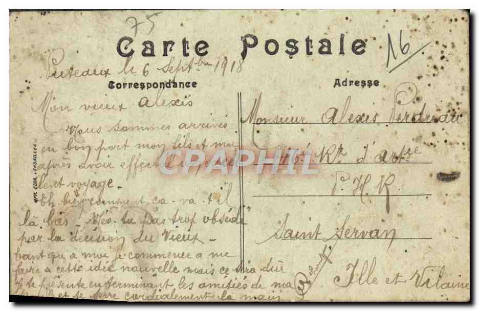 CPA Paris Pont D'Iena Et Palais Du Trocadero Automobile — Verso