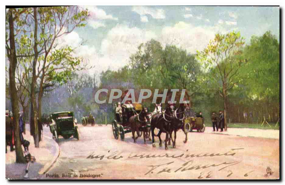 CPA Paris Bois De Boulogne Chevaux 