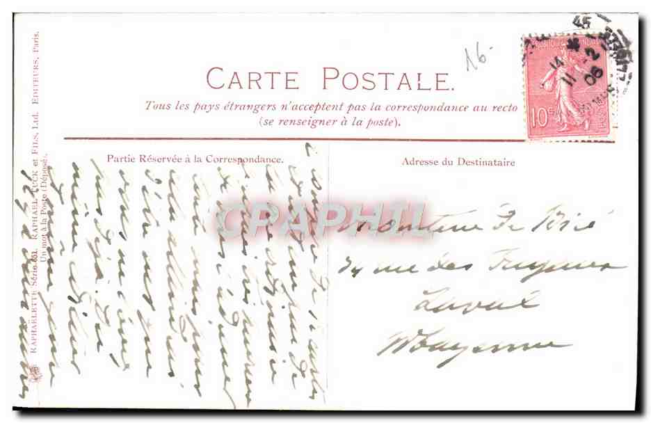 CPA Paris Bois De Boulogne Cheval Chevaux  — Rückseite