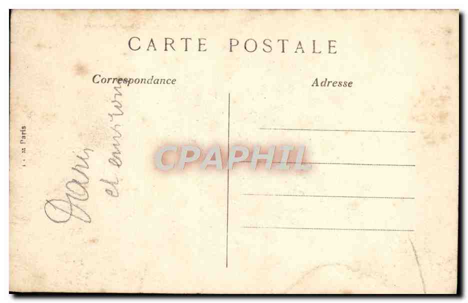CPA Paris Place Vendome — Rückseite