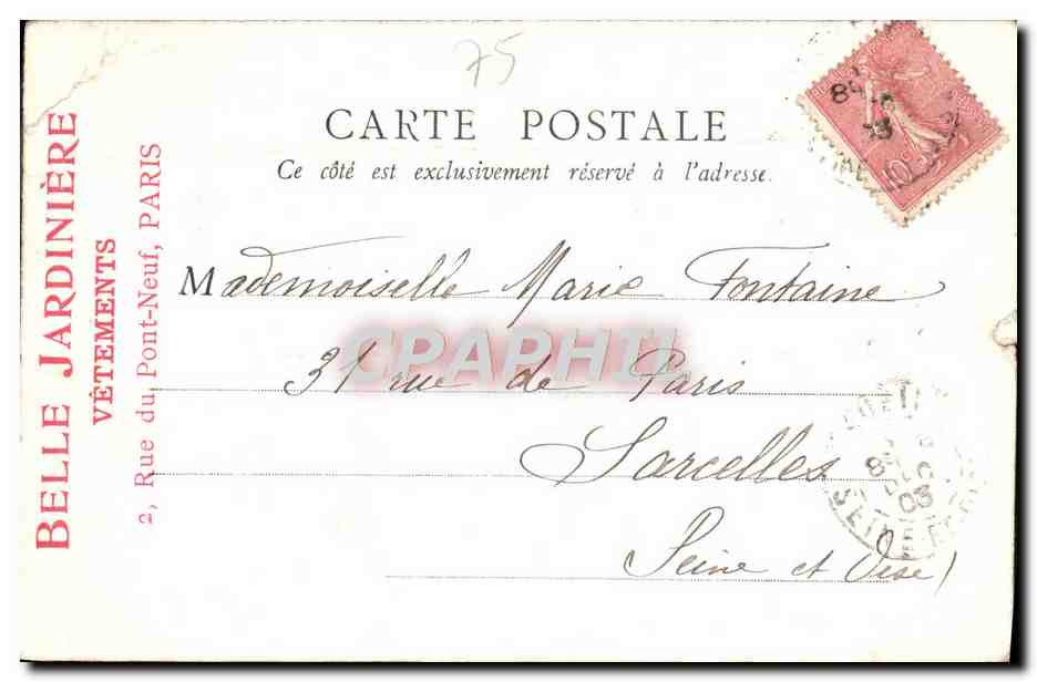 CPA Paris L'Egypte Exposition universelle 1900  — Verso