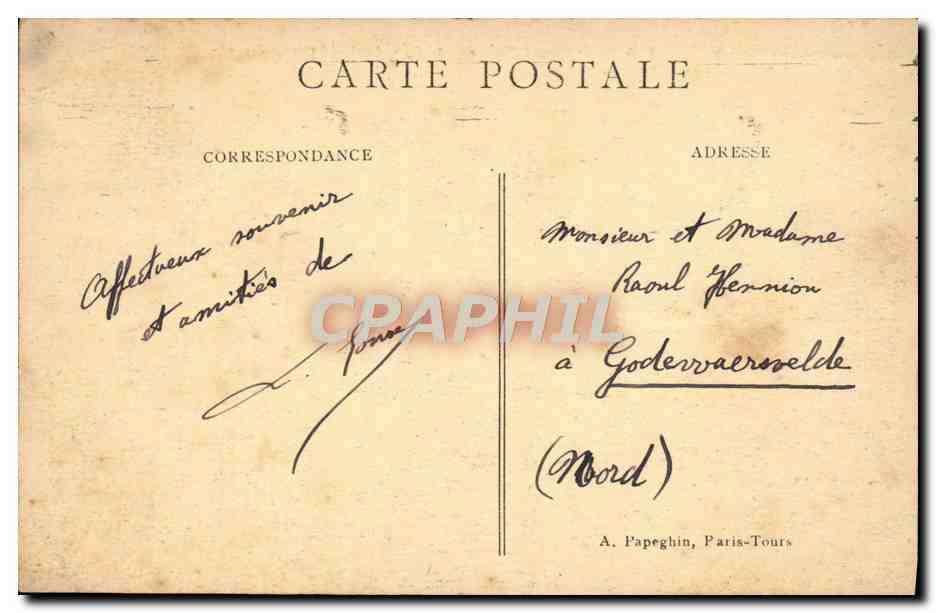 CPA Paris le Grand Palais — Rückseite