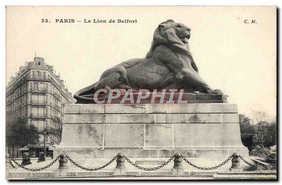 CPA Paris Le Lion De Belfort