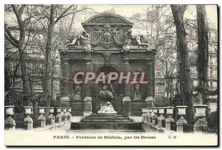 CPA Paris Fontaine De Medicis Par De Brosse