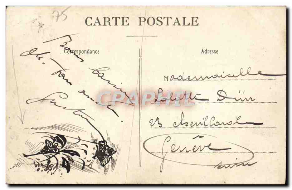 CPA Paris Jardin Du Luxenbourg — Rückseite