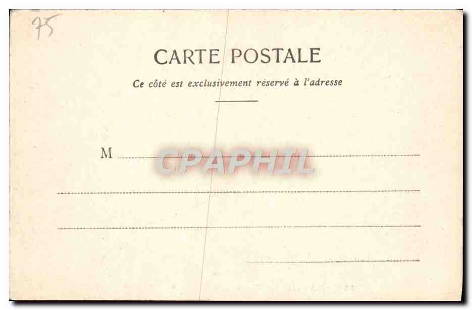 CPA Paris La Place Et La Colonne Vendome — Rückseite