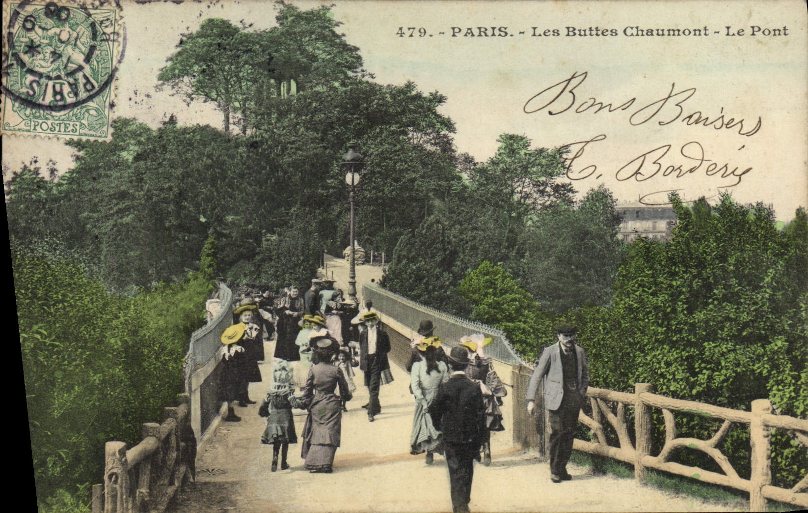 CPA Paris Les Buttes Chaumont Le Pont