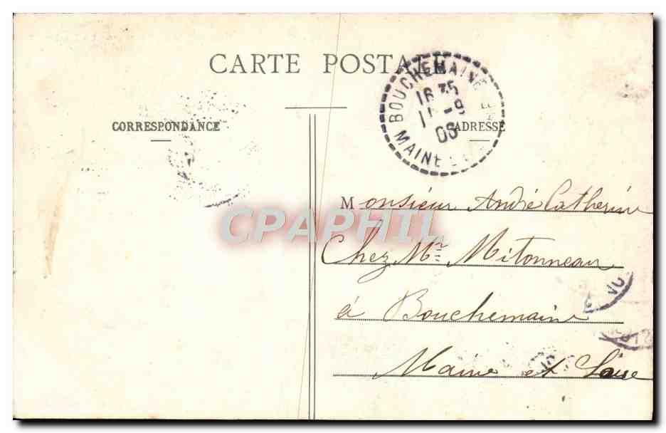 CPA Paris Les Buttes Chaumont Le Pont — Rückseite