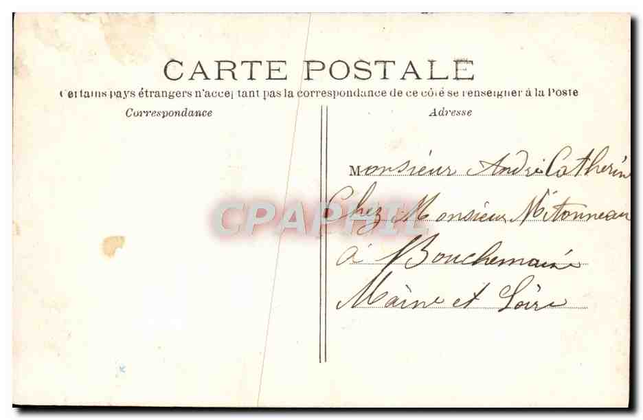 CPA Paris La Sortie Du metropolitain Boulevard Pasteur Metro — Rückseite