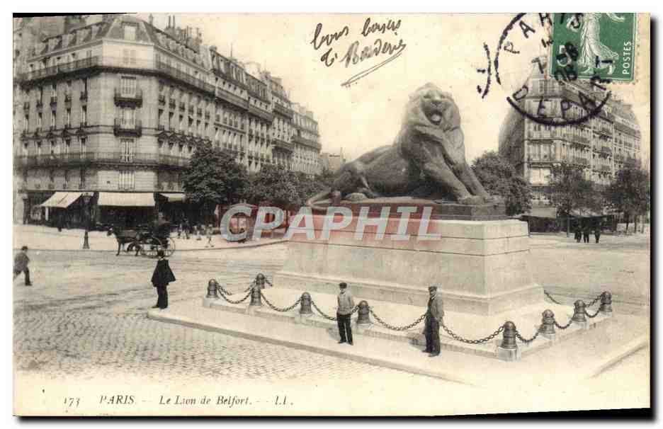 CPA Paris Le Lion De Belfort