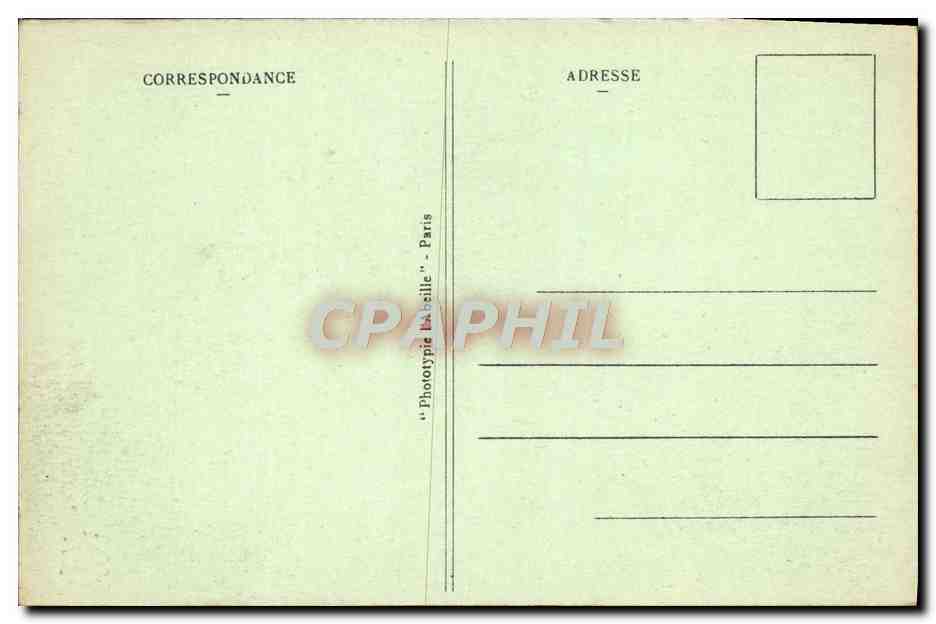 CPA Paris Le Jardin Des Tuileries Et I'Arc De Triomphe du Carrousel — Rückseite