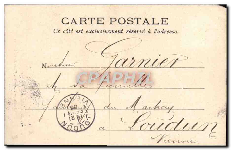 CPA Paris Fontaine Place Saint Sulpice — Verso