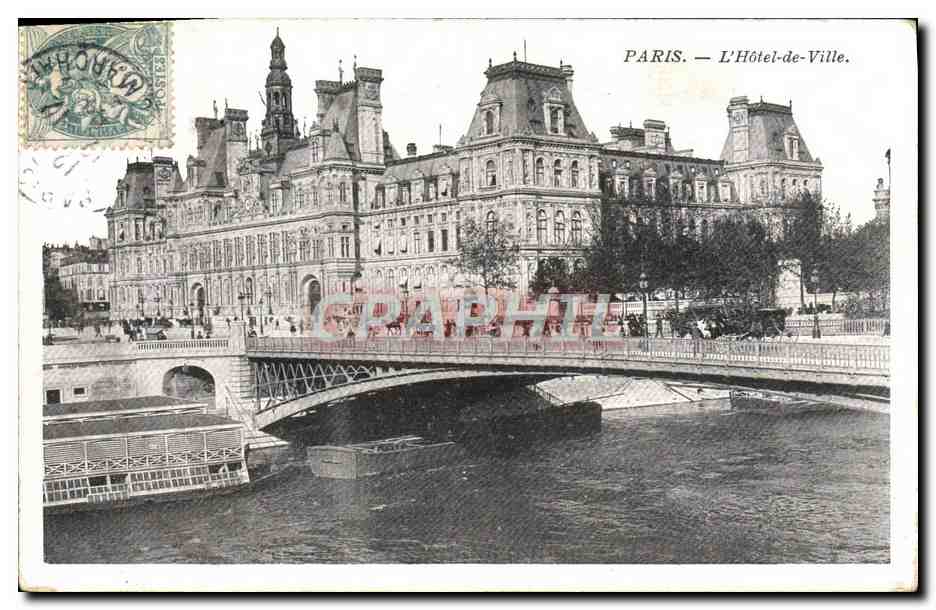 CPA Paris L'Hotel De Ville