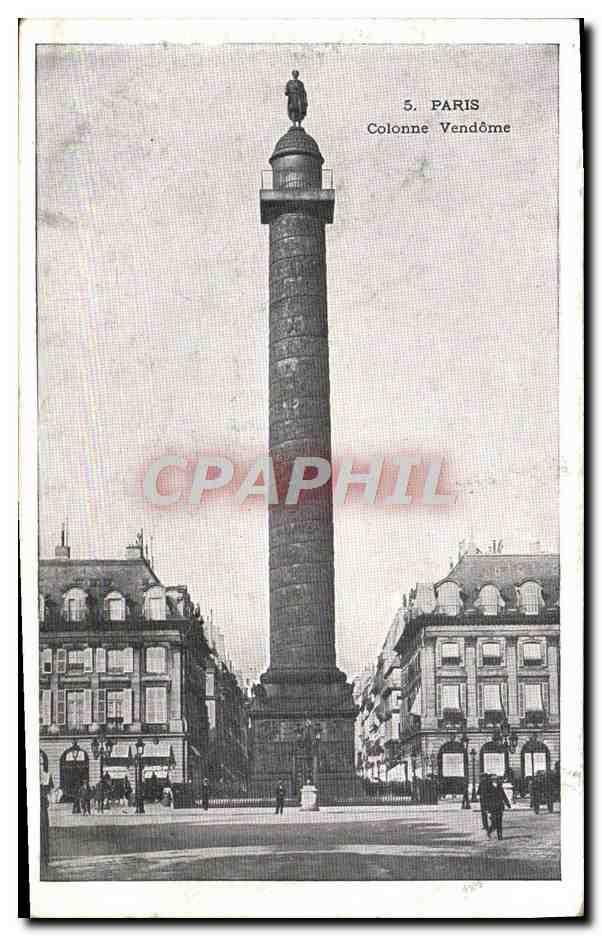 CPA Paris Colonne Vendome
