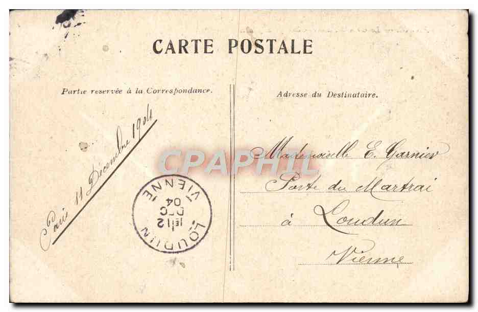 CPA Paris Le Grand Palais Champs Elysees — Rückseite