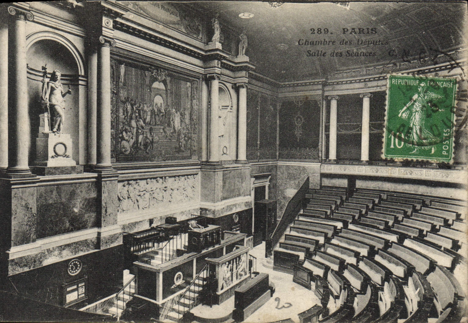 CPA Paris Chambre Des Deputes Salle des seances