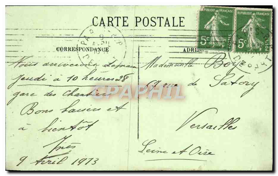 CPA Paris Notre Dame Bateau peniche  — Rückseite