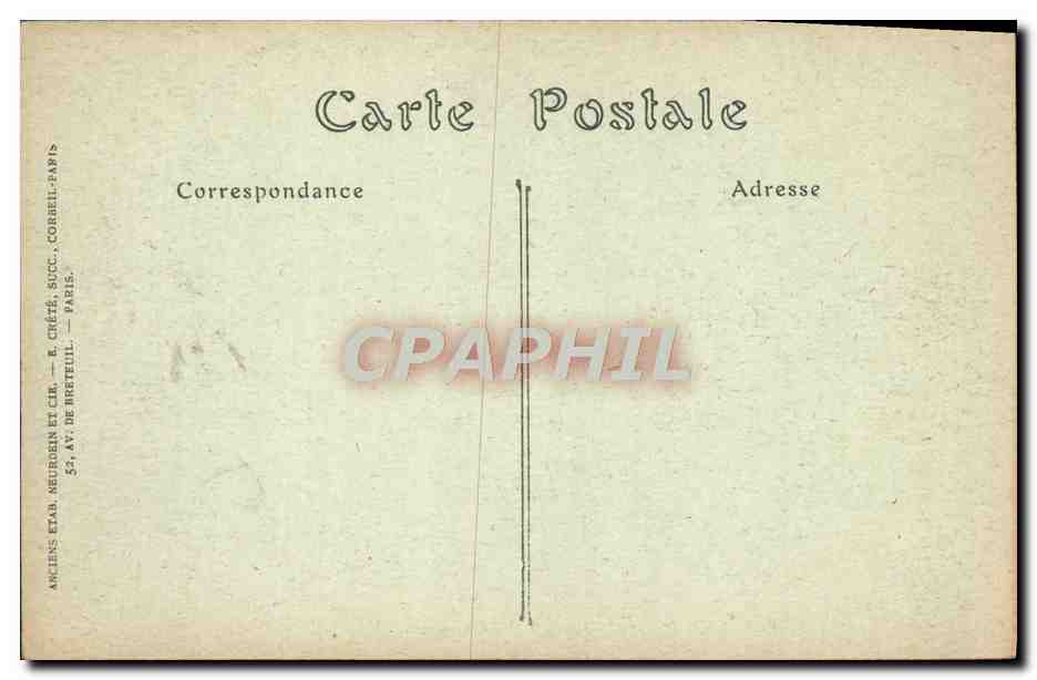 CPA Paris L'Opera Academie Nationale De Musique — Rückseite