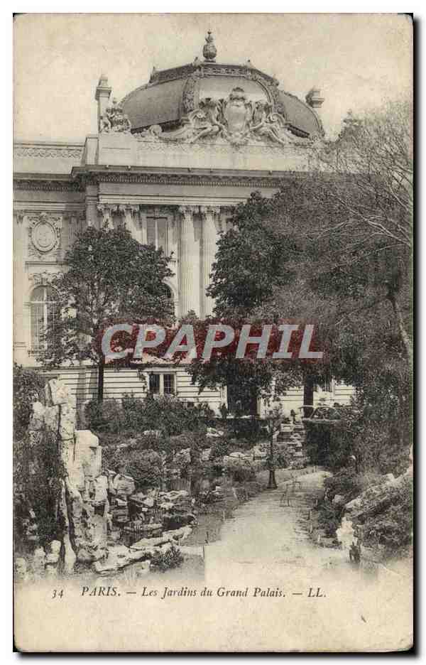 CPA Paris Les Jardins Du Grand Palais