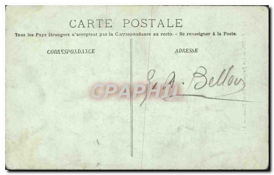 CPA Paris Les Jardins Du Grand Palais — Verso