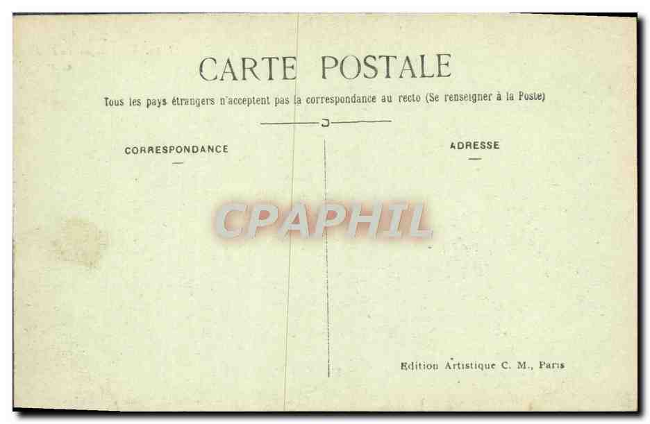 CPA Paris L'Arc De Triomphe De I'Etoile — Rückseite