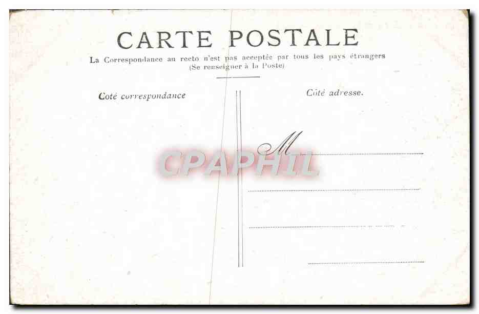 CPA Paris La Place Du Palais Royal — Rückseite