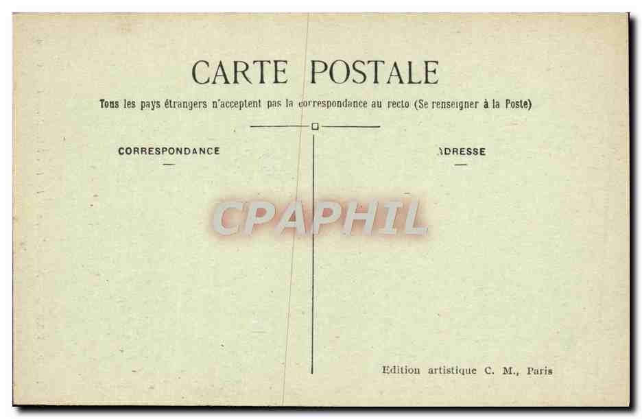 CPA Paris Notre Dame Portail Lateral Nord — Verso