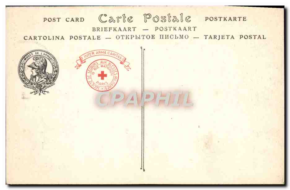 CPA Paris Hotel des Invalides La Chapelle Saint Louis — Rückseite