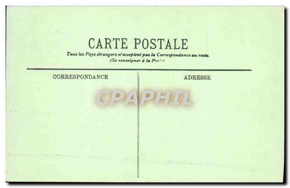 CPA Paris Le Jardin Du Luxembourg Lion — Verso