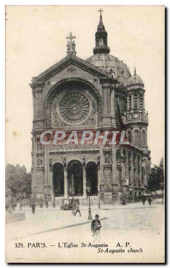 CPA Paris L'Eglise St Augustin