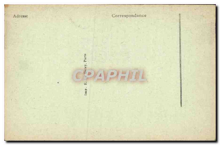 CPA Paris Trocadero Facade — Verso
