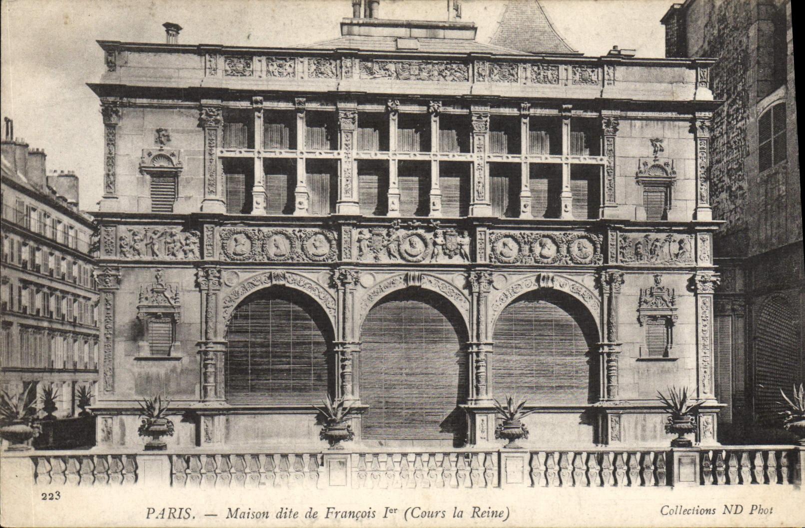 CPA Paris Maison Dite De Francois 1er Cours la Reine 