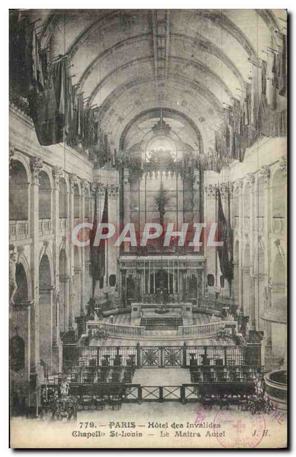 CPA Paris Hotel Des Invalides Chapelle St louis Le maitre autel 