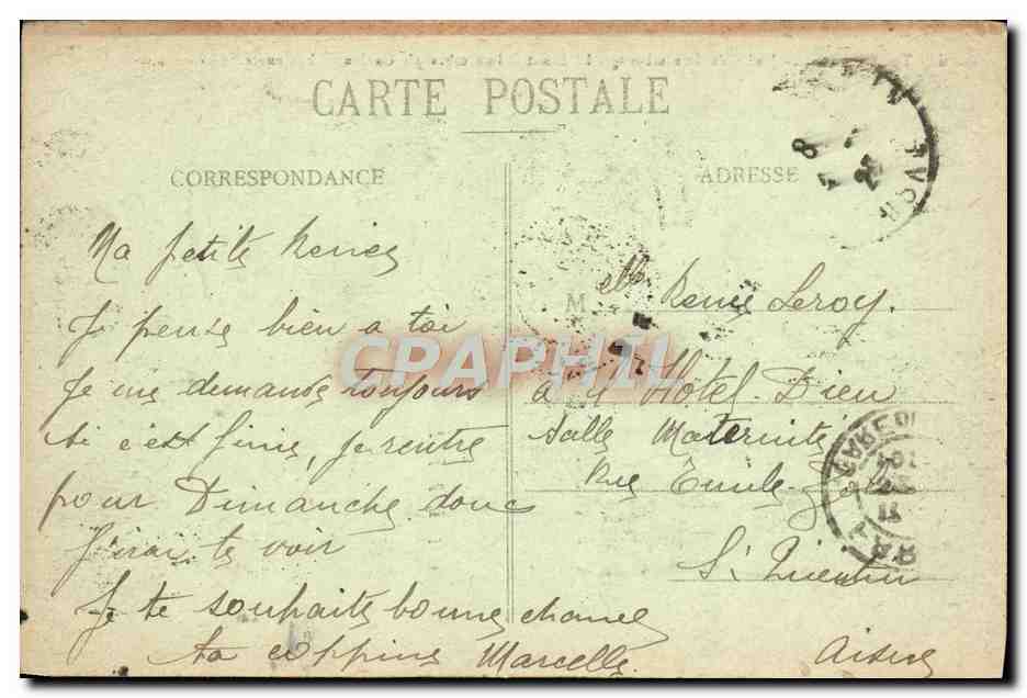 CPA Paris Jardin du Luxembourg Le Senat — Verso