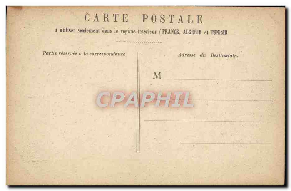CPA Paris Tribunal de Commerce Marche aux fleurs Petits Metiers — Rückseite