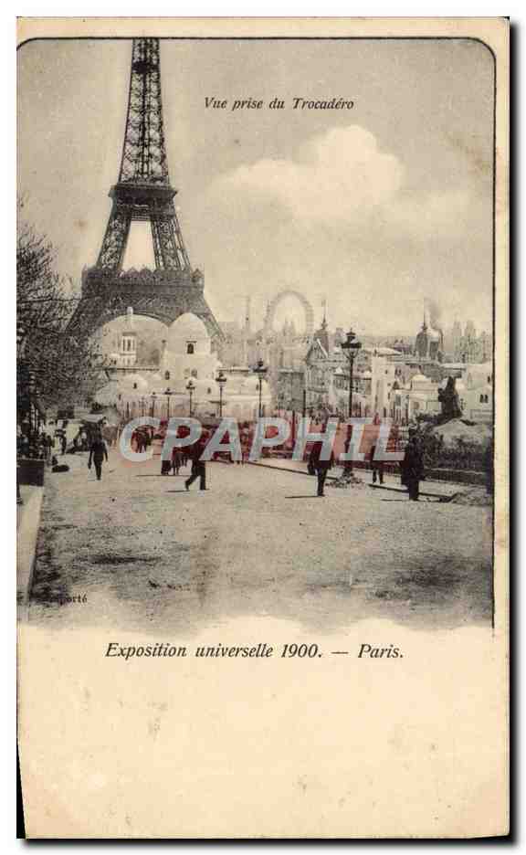 CPA Paris Vue prise du Trocadero Exposition universelle 1900 