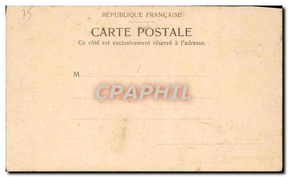 CPA Paris Vue prise du Trocadero Exposition universelle 1900  — Rückseite