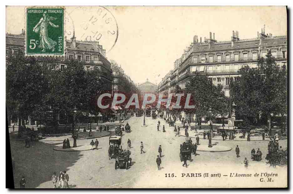 CPA Paris L'Avenue de L'Opera