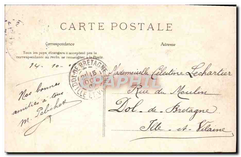 Souvenir de Paris — collection de vues de monuments — éditeur non visible — Verso
