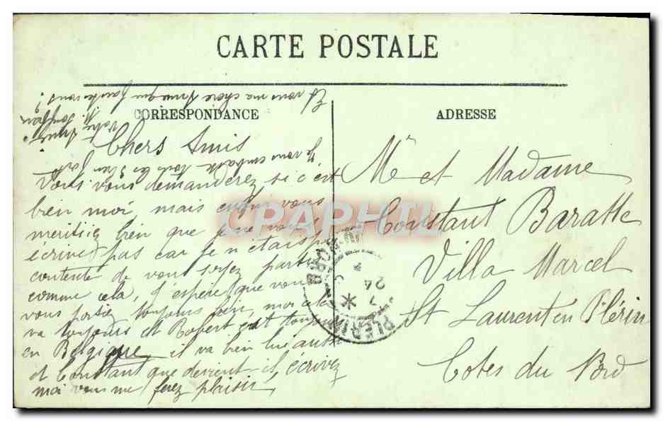 CPA Paris Le Funiculaire et la Basilique du Sacre Coeur de Montmartre — Rückseite