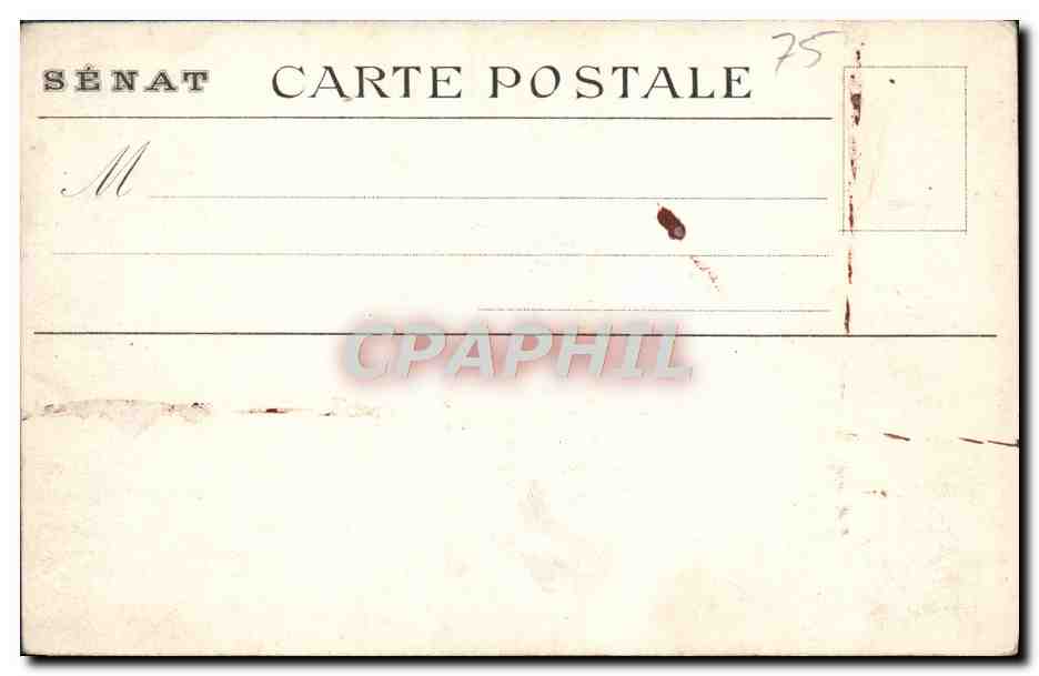CPA Paris Le Senat — Rückseite