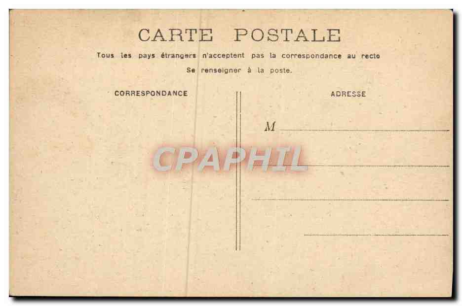 CPA Paris Chambre des Deputes — Rückseite