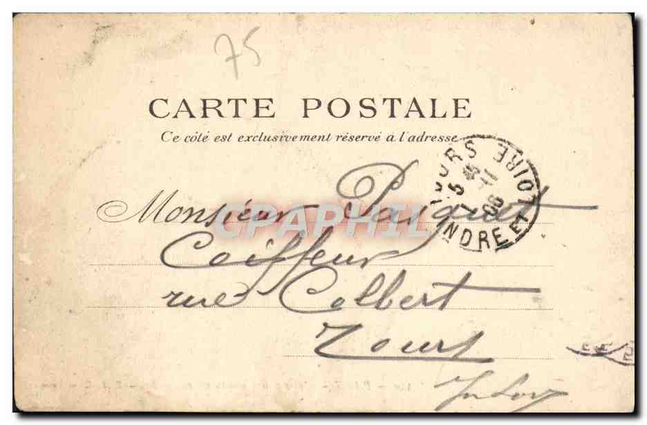 CPA Paris L'Ecole Des Ponte Et Chaussees — Rückseite