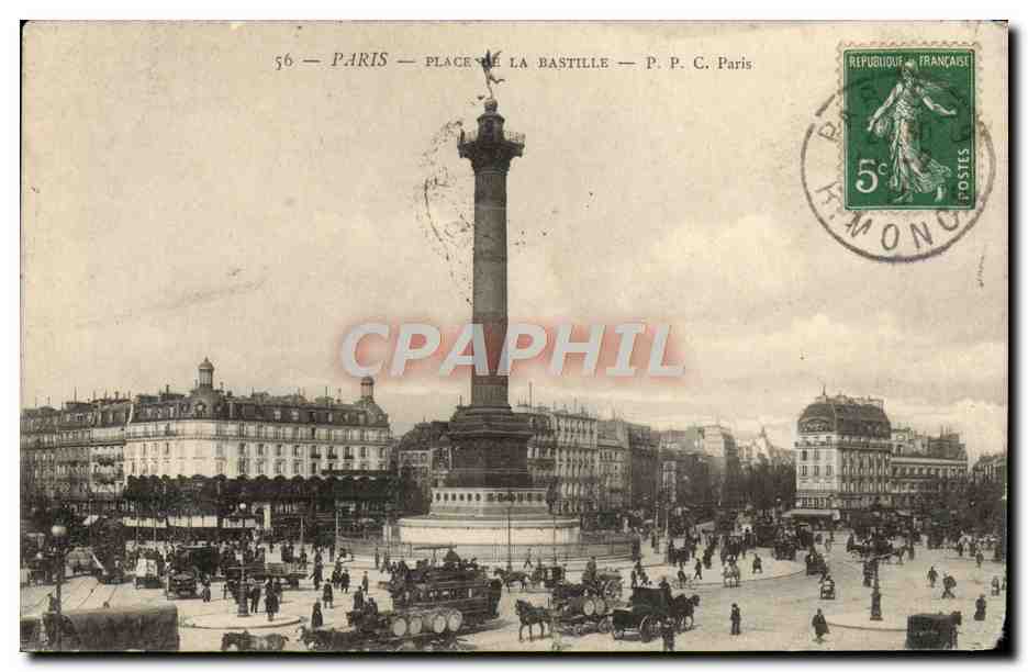 CPA Paris Place de La Bastille 