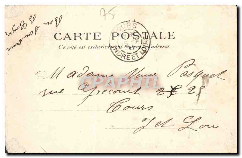 CPA Paris Place de La Bastille  — Rückseite